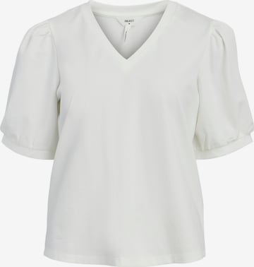 Maglietta 'Caroline' di OBJECT in bianco: frontale