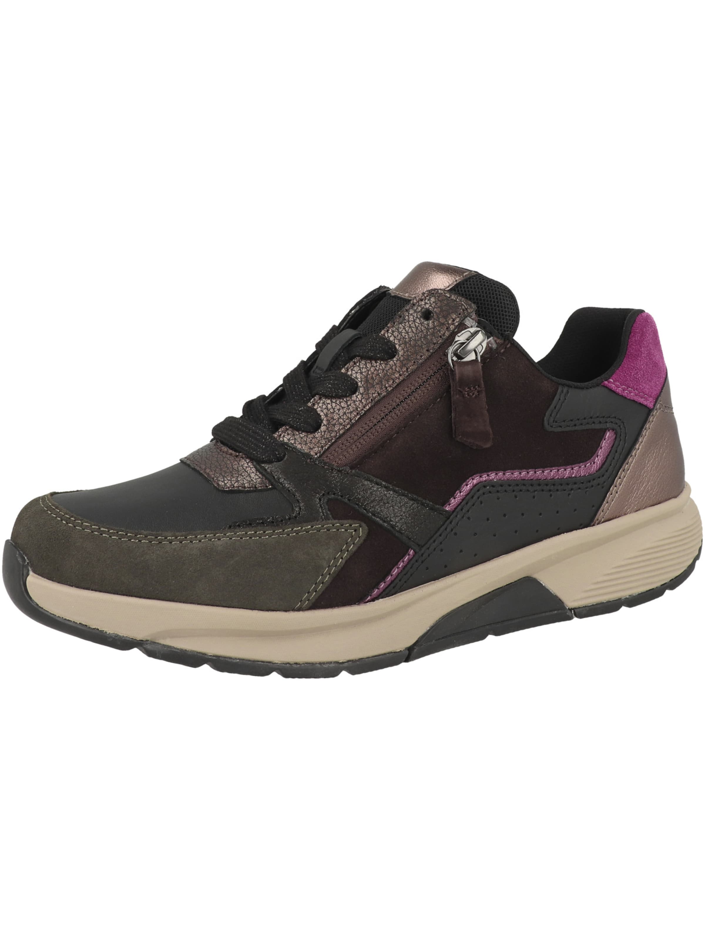 Sneaker bassa 'Rollingsoft 0106.01' di GABOR in nero: frontale