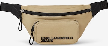 KARL LAGERFELD JEANS - Bolsa de cintura 'Utility' em bege: frente