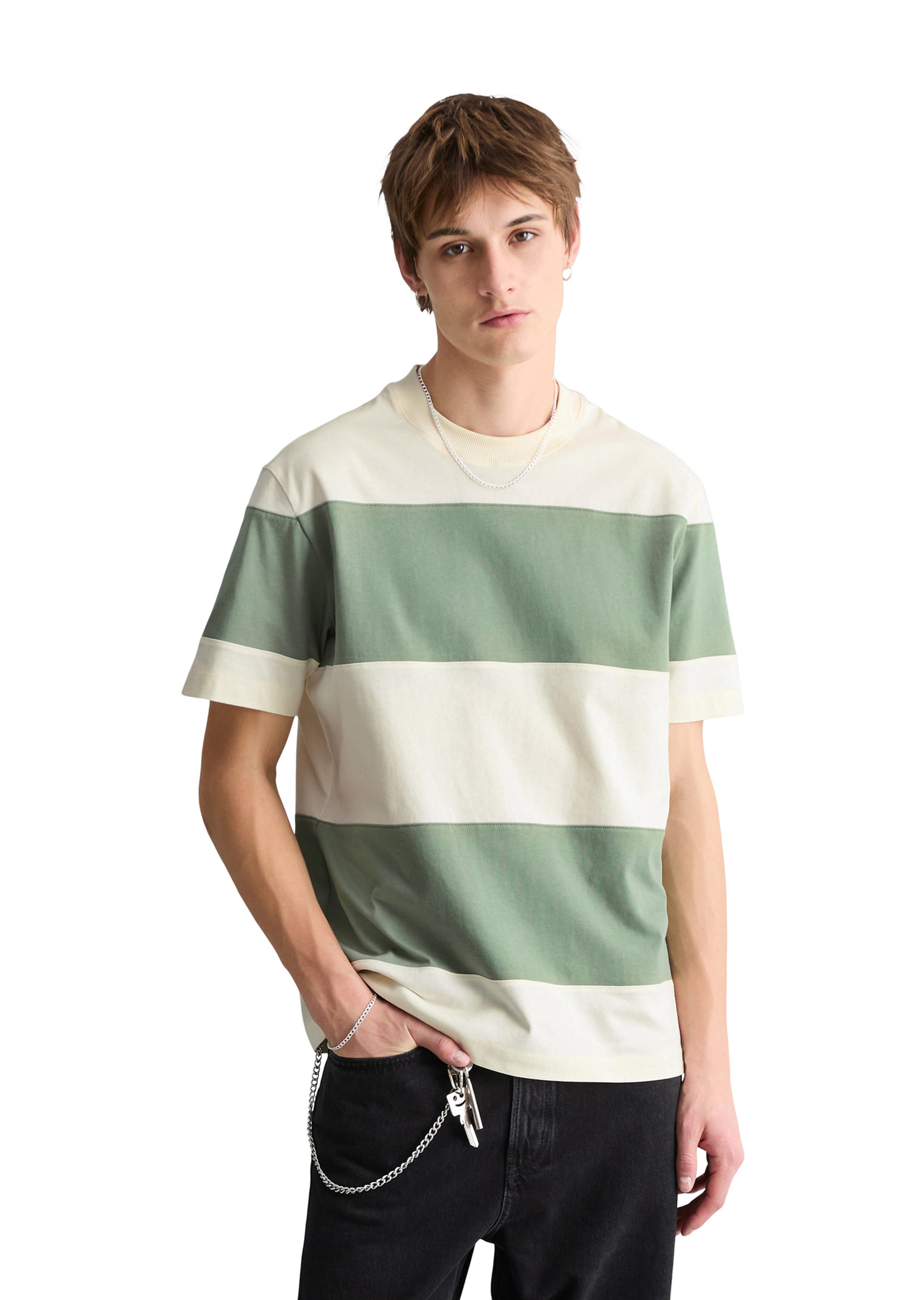 Marc O'Polo DENIM Shirt in Groen: voorkant