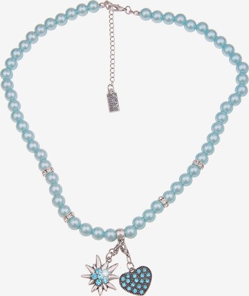 Leslii Necklace in Blue: front