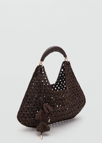 MANGO Schultertasche in Braun