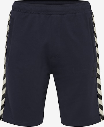 Hummel Regular Workout Pants 'Move' in Blue: front