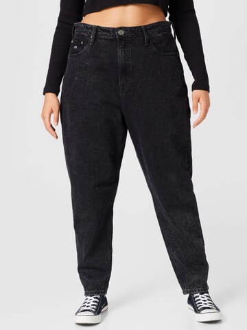 Tommy Jeans Curve Regular Jeans in Black: front