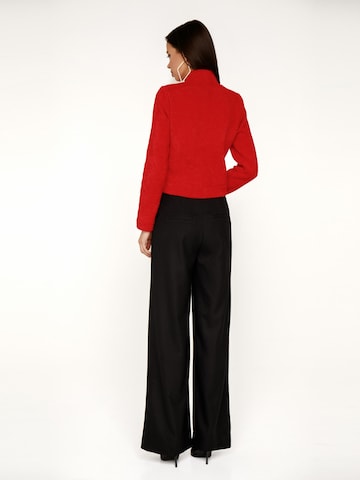 Anushka Wide leg Broek in Zwart