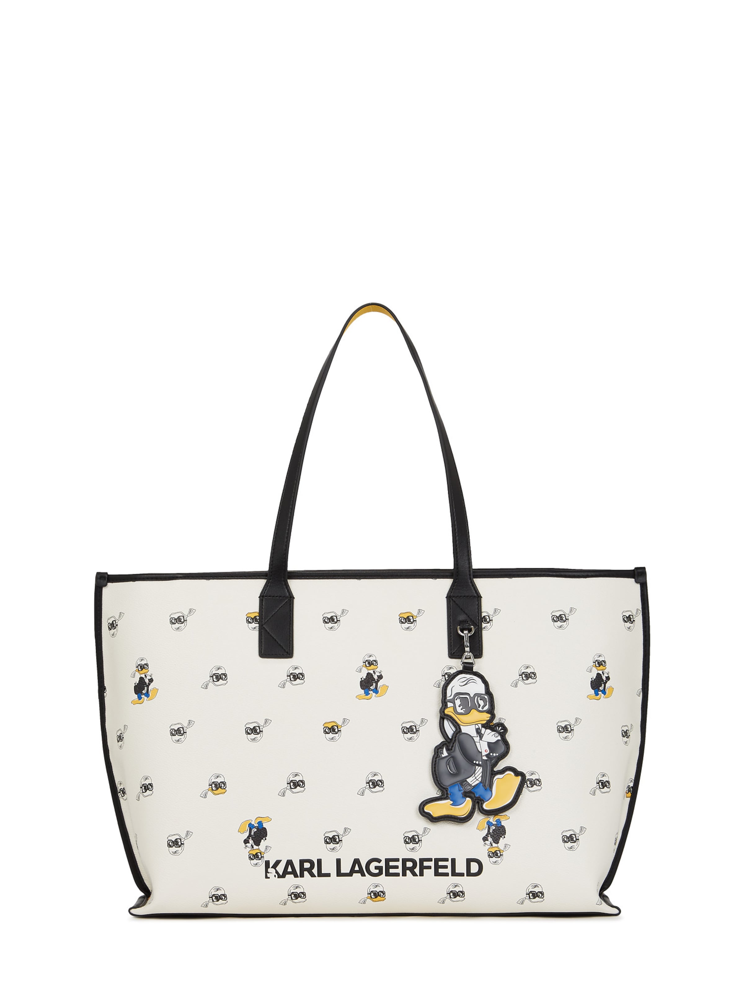 Karl Lagerfeld Shopper táska 'Disney x Karl Lagerfeld' - bézs: elől