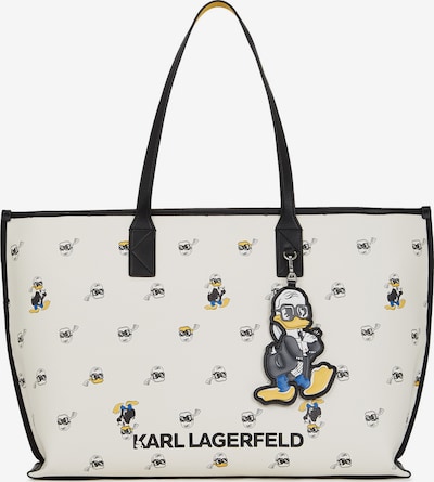 Karl Lagerfeld Shopper torba 'Disney x Karl Lagerfeld' u boja pijeska / plava / žuta / crna, Pregled proizvoda