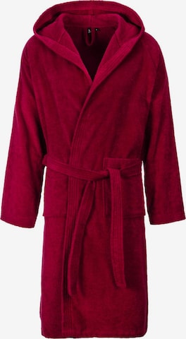 FIREFLY Short Bathrobe 'Ferry II' in Red: front