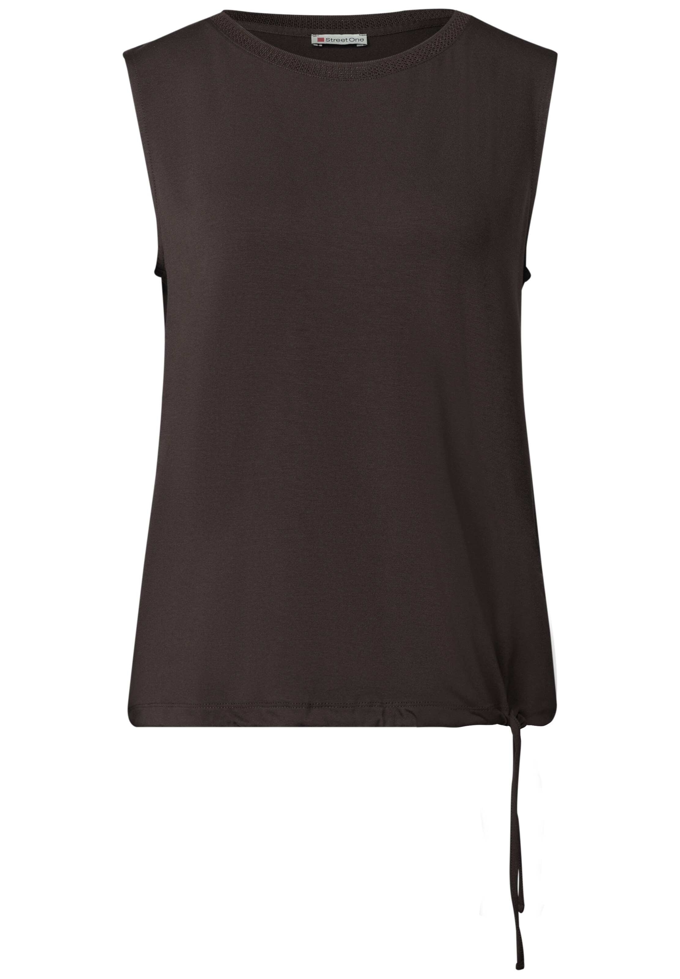 STREET ONE Top in Braun: Vorderseite
