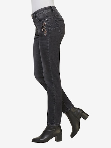 Linea Tesini by heine Slimfit Jeans i svart