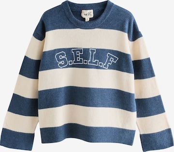 Pull-over self. en bleu : devant