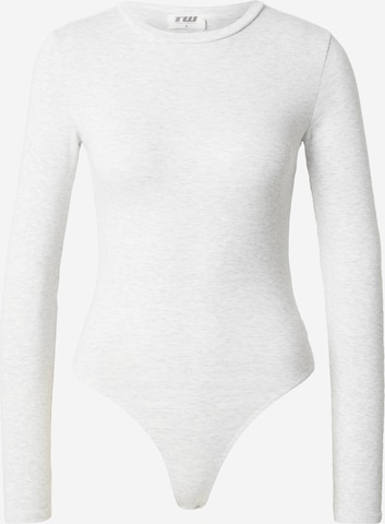 Tally Weijl Shirt bodysuit in Grey: front