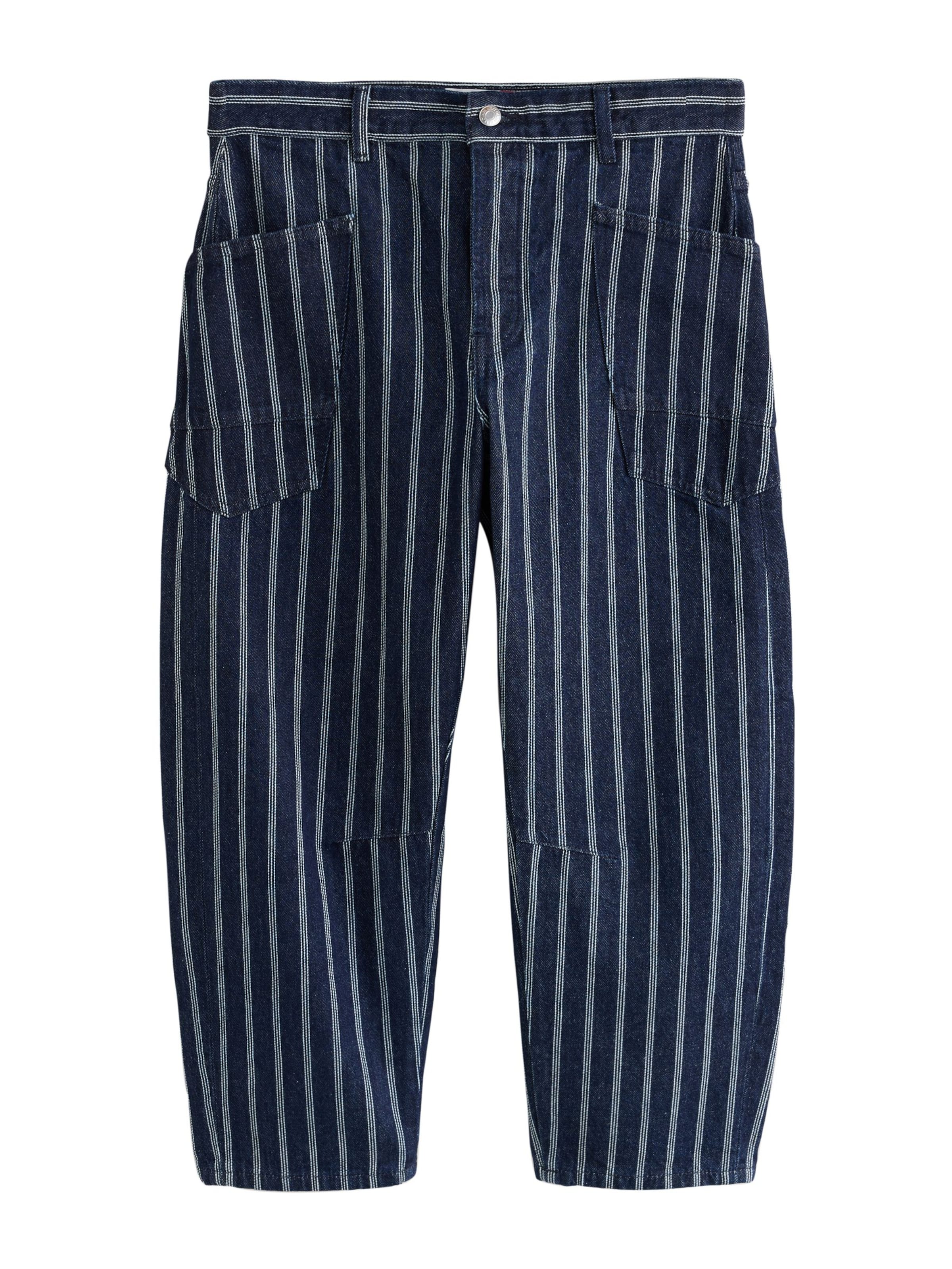 Next Jeans in 26-27/Extra Long Tall in de kleur Navy / Wit, Productweergave