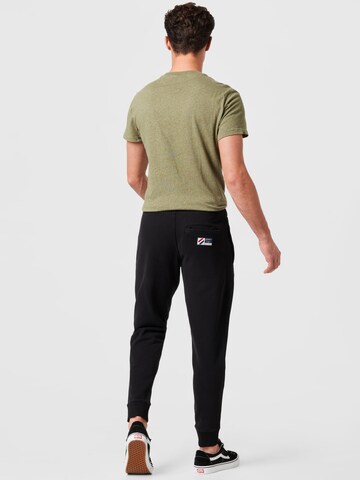 Superdry Дънки Tapered Leg Панталон 'Code Essential' в черно
