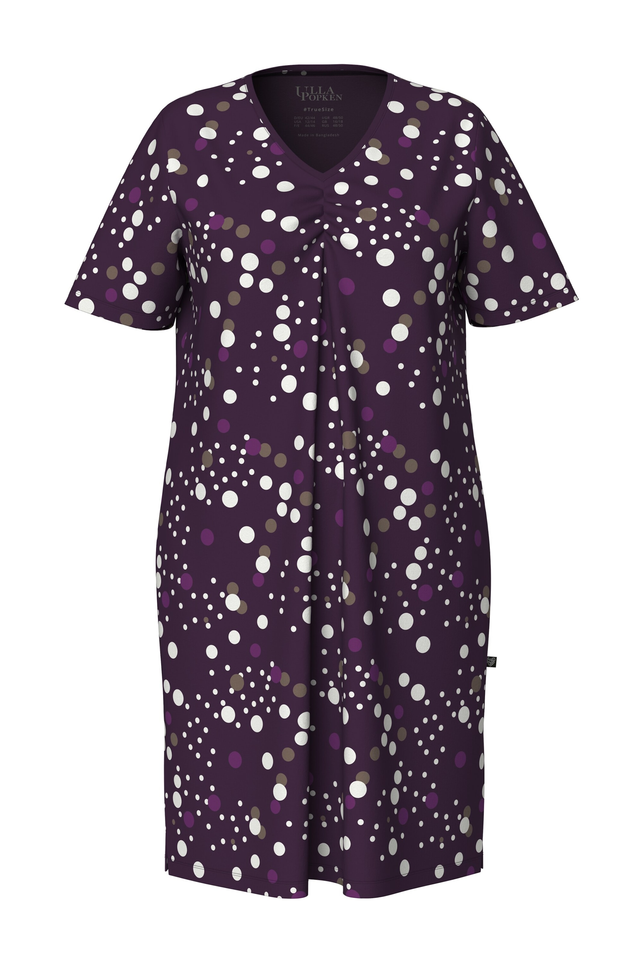 Ulla Popken Nightgown in Purple: front