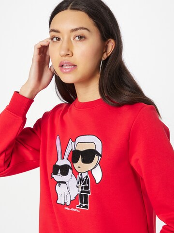 Karl Lagerfeld Sweatshirt in Red