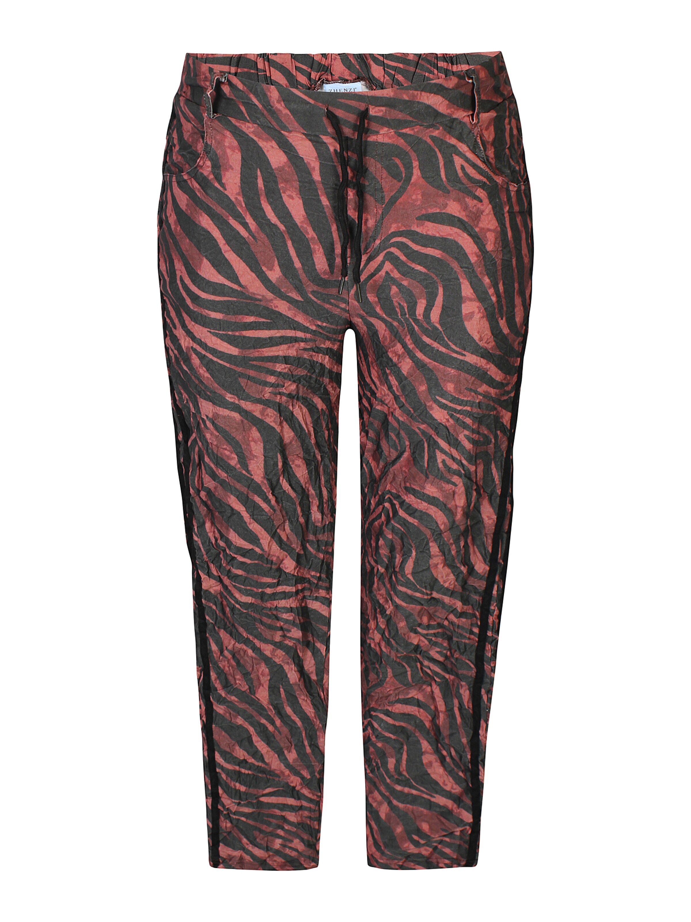 Zhenzi Broek 'Chaya 1553' in Rood: voorkant