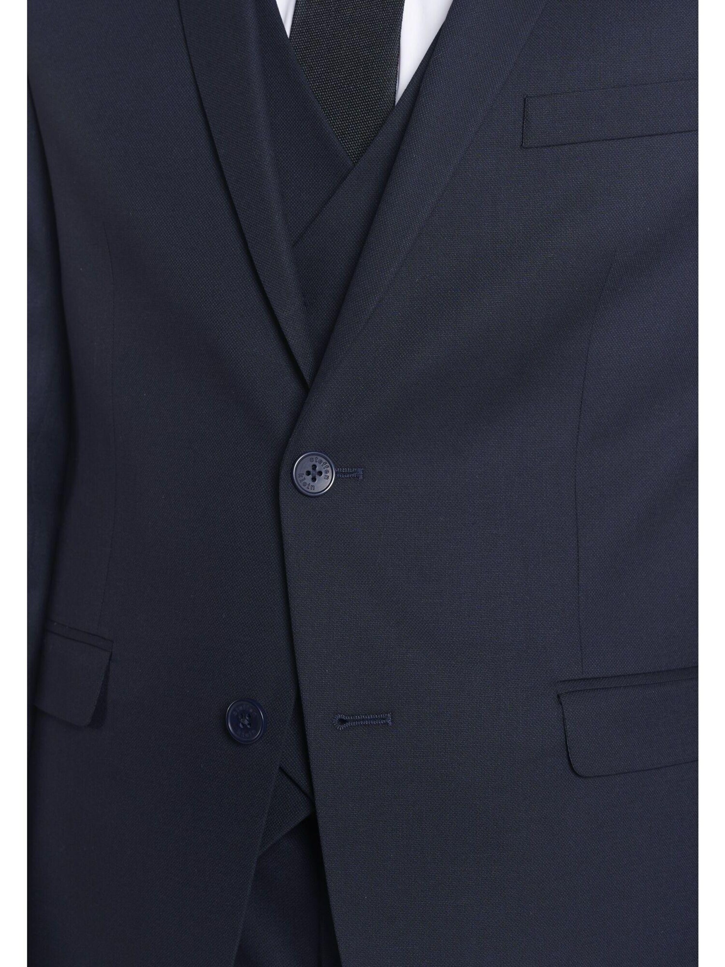 Steffen Klein Slimfit Pak in Blauw