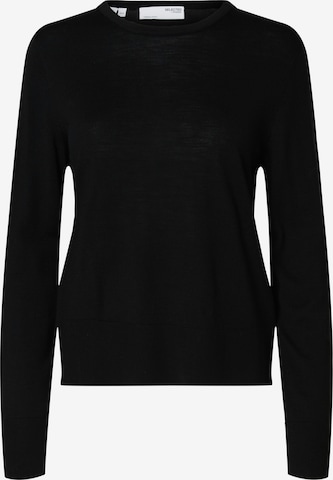 SELECTED Sweater 'SLFTHEA' in Black: front