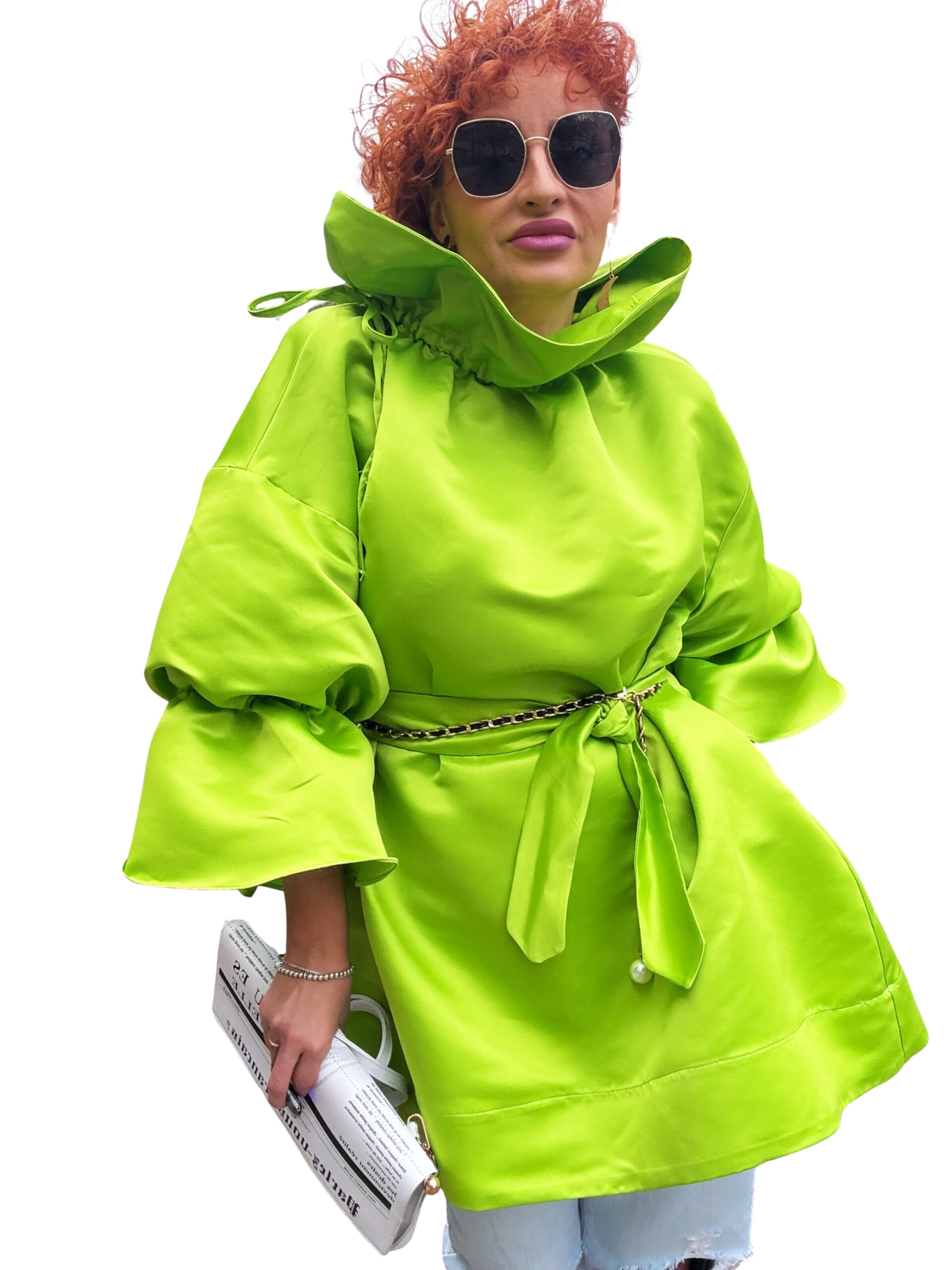 IUnique Kleid 'Electra'‌‌‌‌‌‌‌‌‌‌ in Grün: Vorderseite