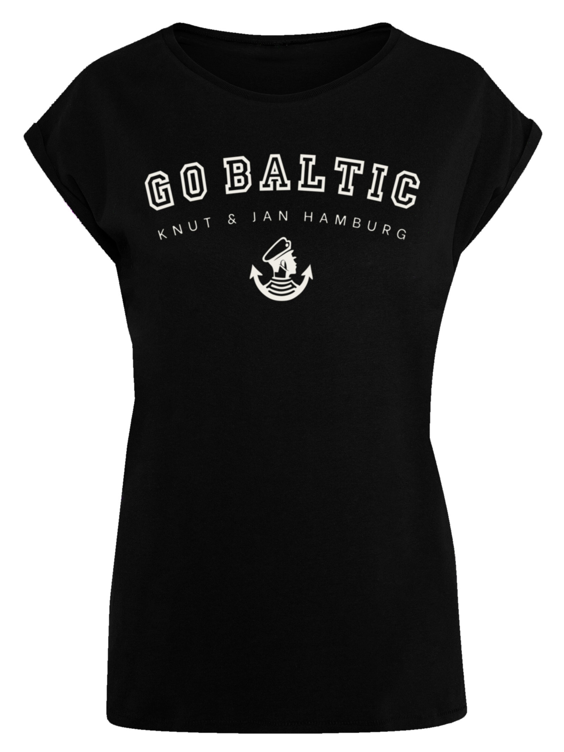 T-shirt 'Go Baltic Ostsee Knut & Jan Hamburg' F4NT4STIC en noir : devant