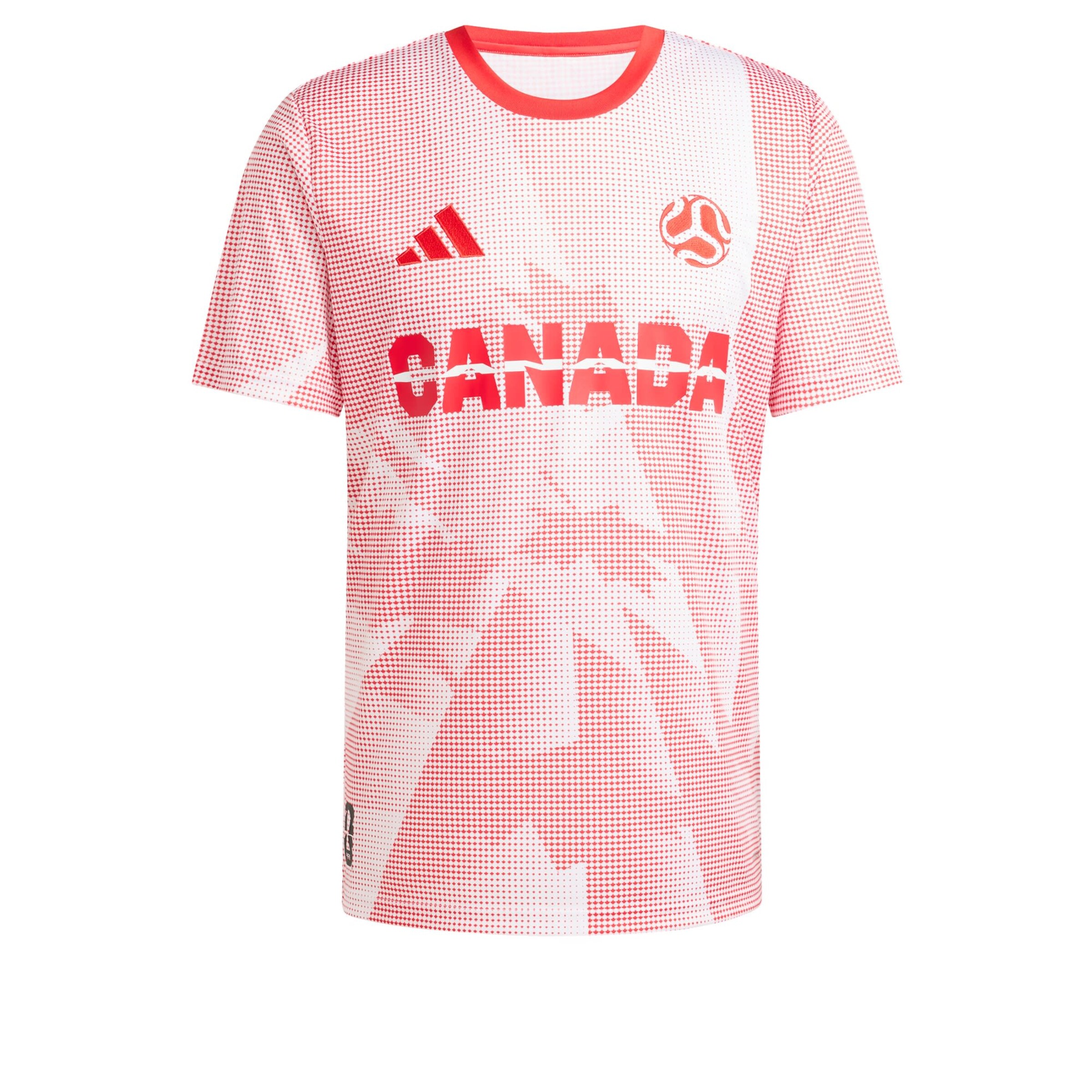 ADIDAS PERFORMANCE Performance shirt 'Canada' in White: front