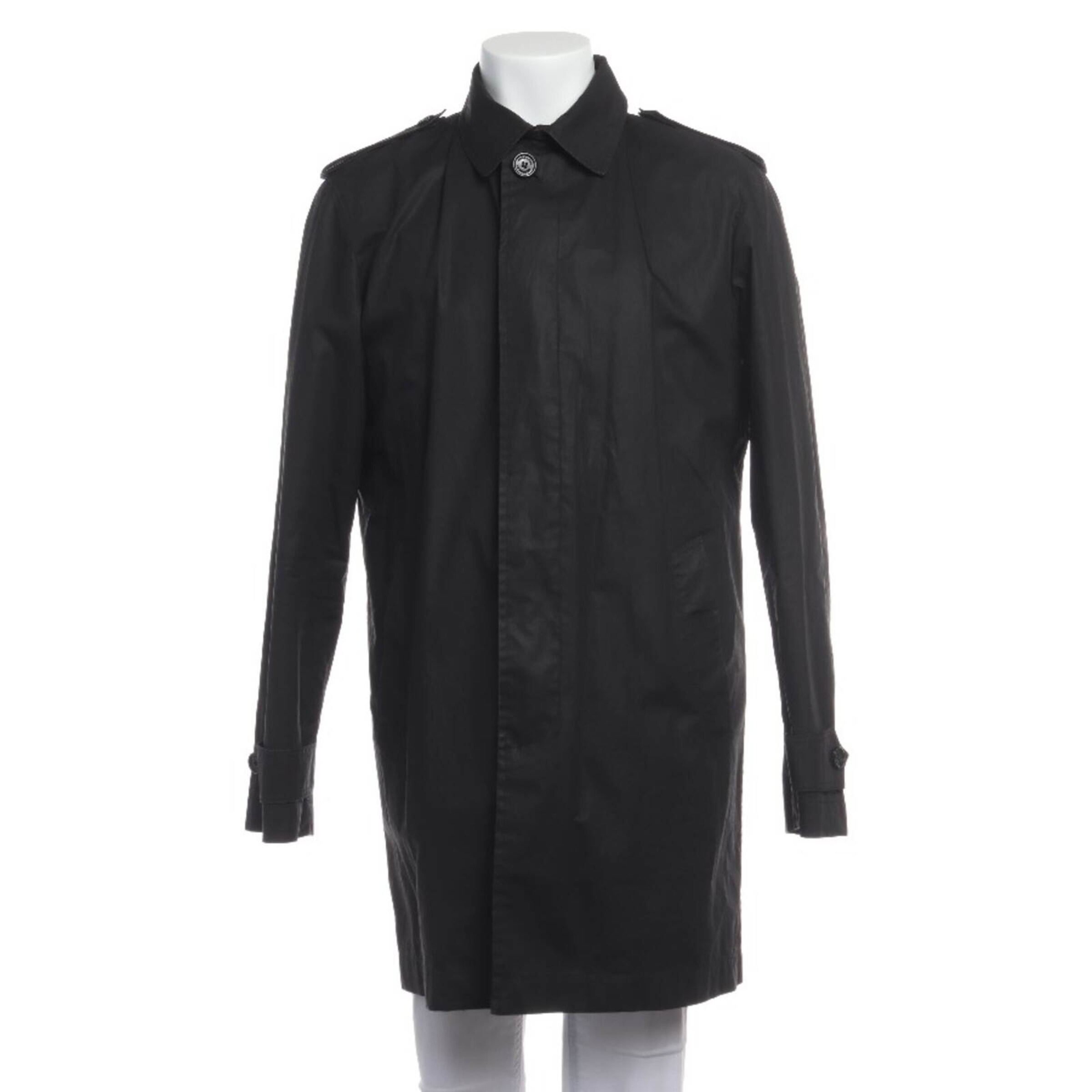 BURBERRY Übergangsjacke in L in schwarz, Produktansicht