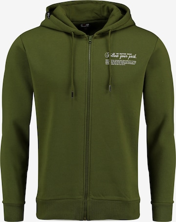 Key Largo Sweatjakke 'PATH' i grøn: forside