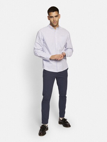 Redefined Rebel Regular fit Button Up Shirt in Blue