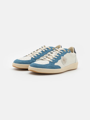 Baskets basses Blauer.USA en blanc : devant