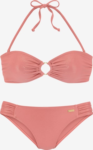 LASCANA Bandeau Bikini in Orange: predná strana