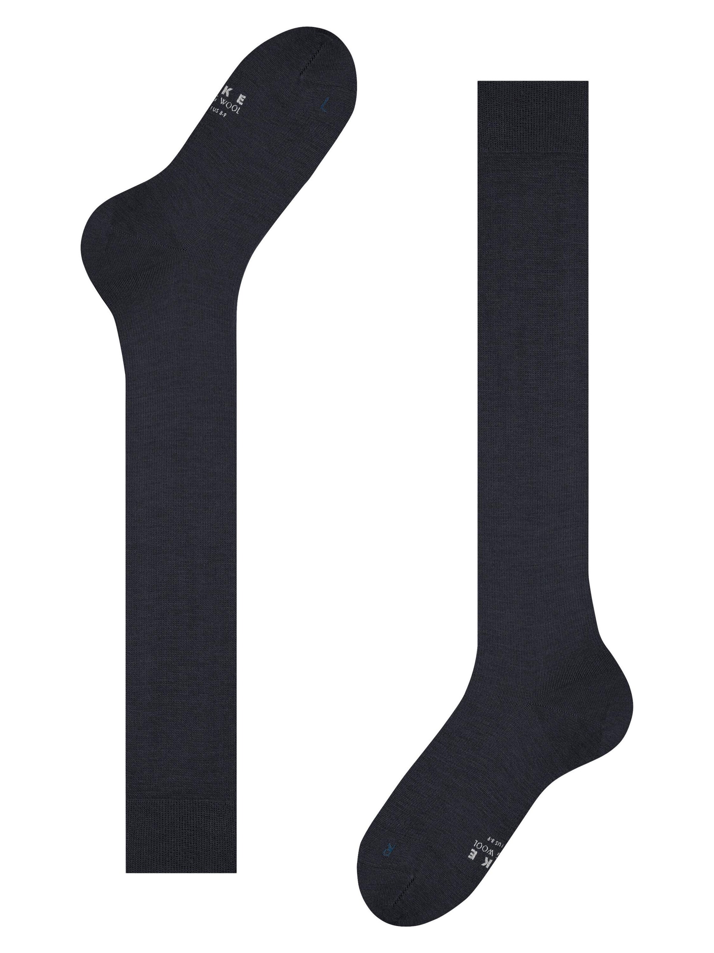 FALKE Knee High Socks 'Energizing Wool' in Blue