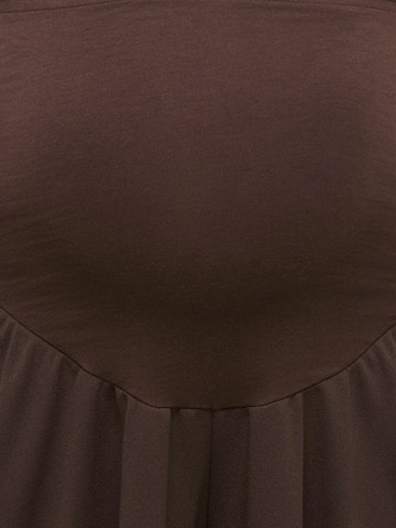 Only Maternity - Barrel Pantalón plisado 'OLMBANG' en marrón