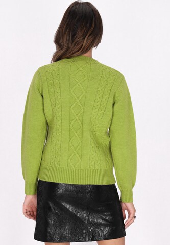 Pull-over faina en vert