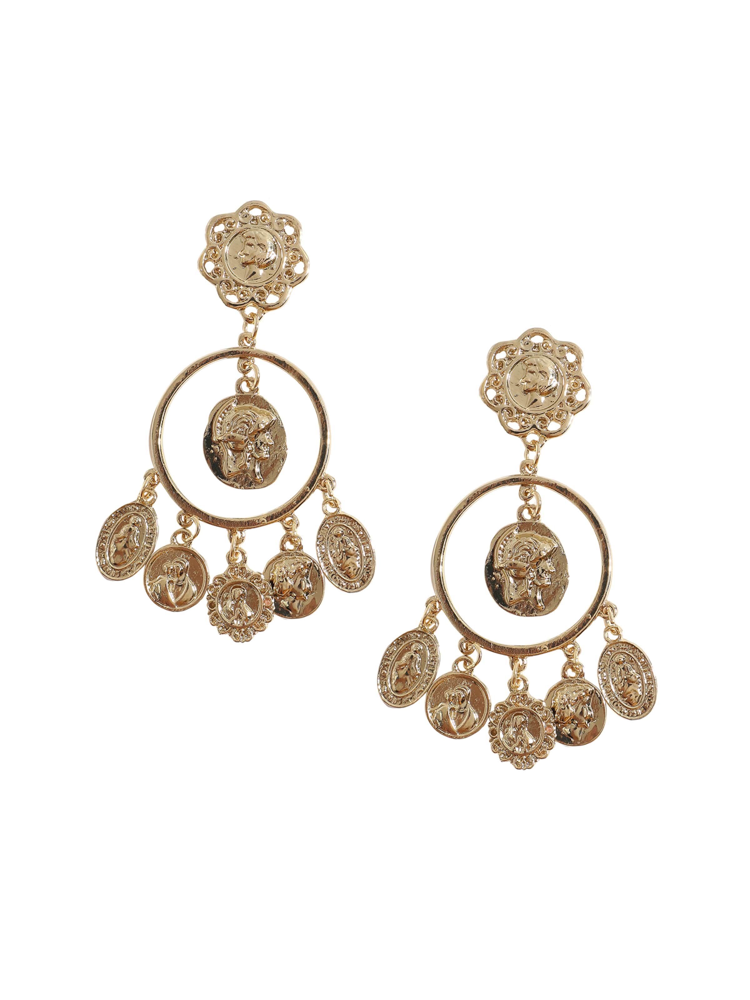 SOHI Örhängen ' Gladys ' i guld, Produktvy