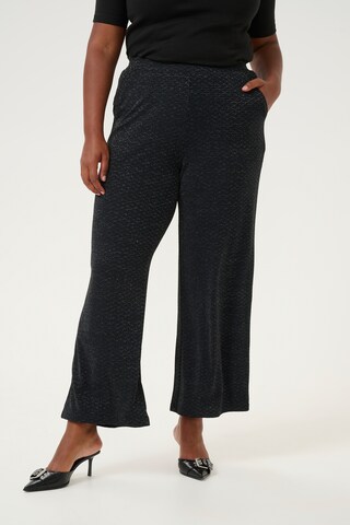 KAFFE CURVE Loosefit Broek 'Ellia' in Zwart: voorkant