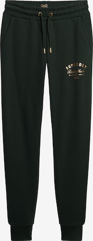 Superdry Slim fit Pants 'Luxe' in Green: front