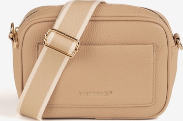 Vivisence Handtas 'T0008' in Beige: voorkant