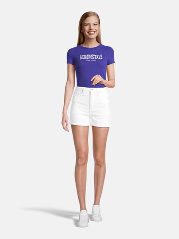 AÉROPOSTALE Regular Shorts in Weiß