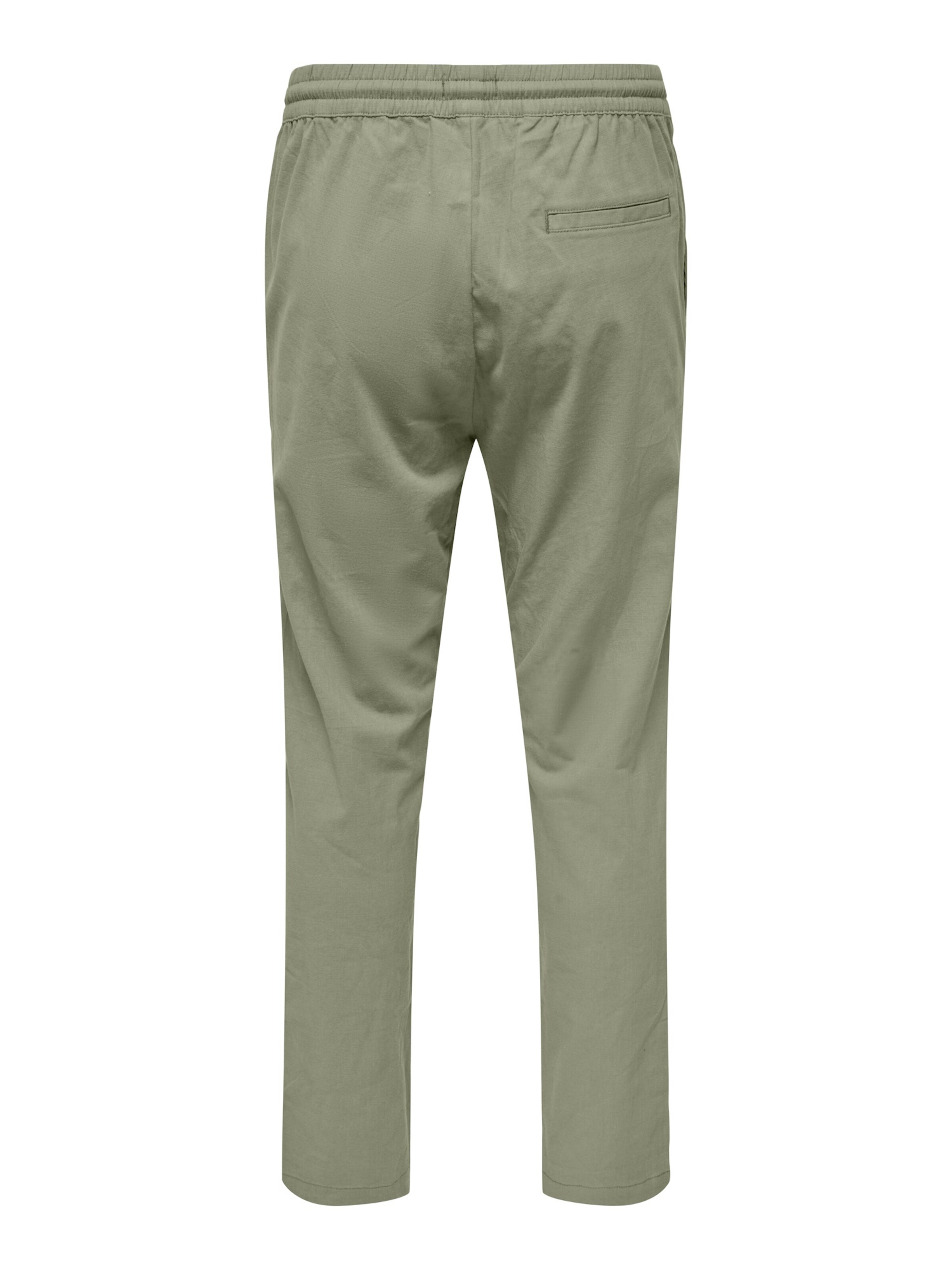 Only & Sons Slimfit Hose 'ONSCapri' in Grün