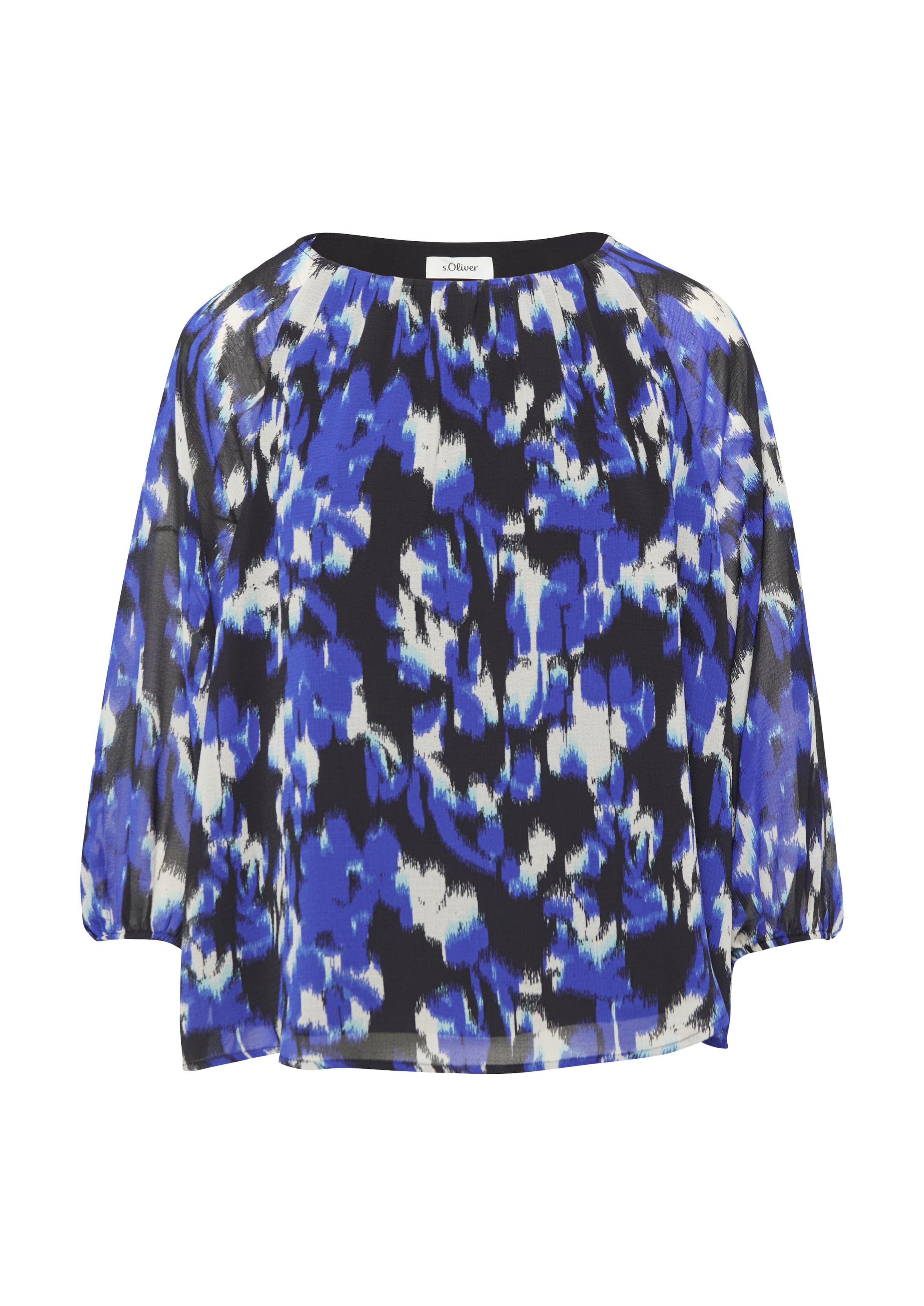 s.Oliver BLACK LABEL Bluse in Blau: Vorderseite