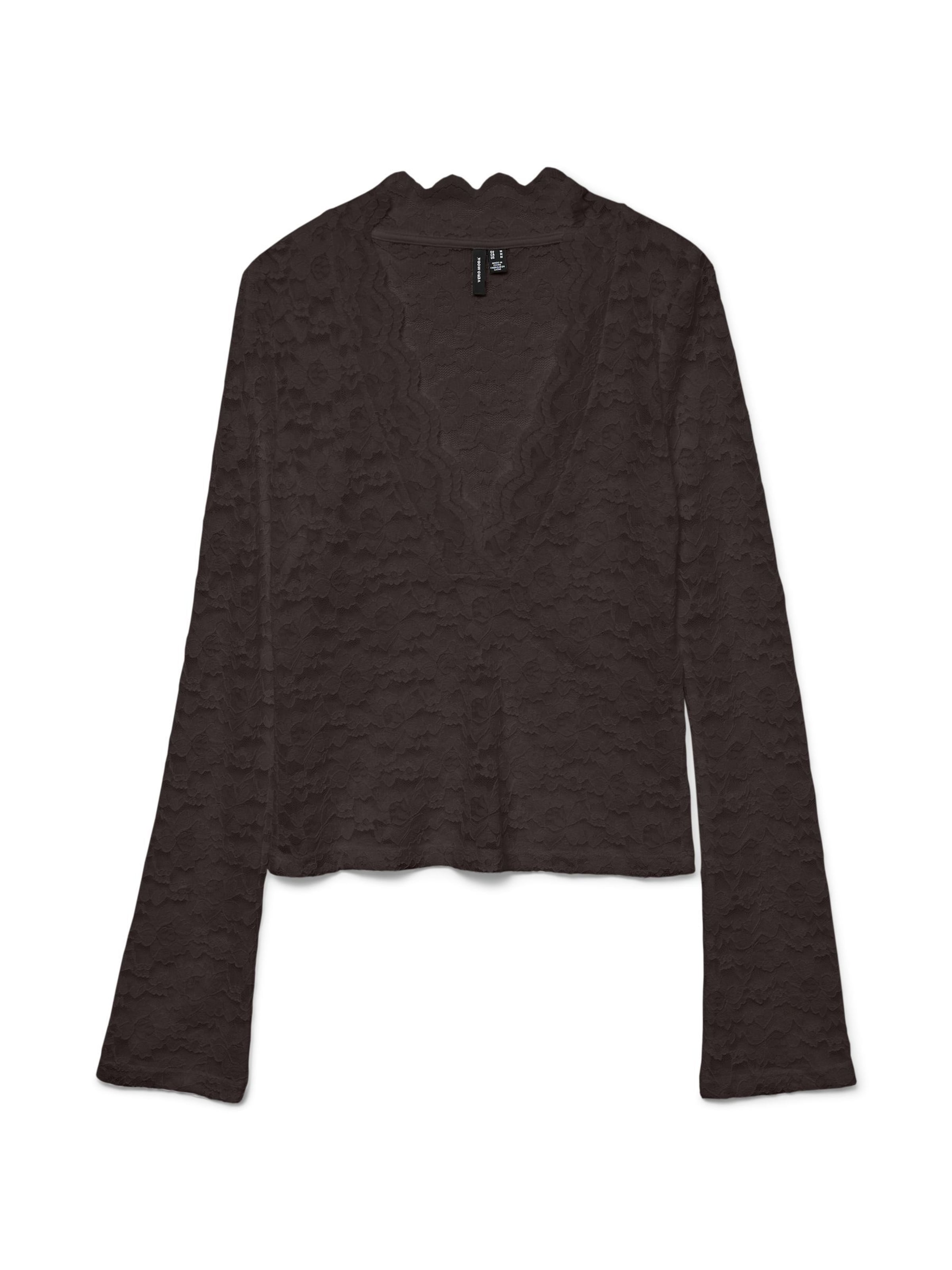 Vero Moda Curve Top 'DEA ' in Brown: front