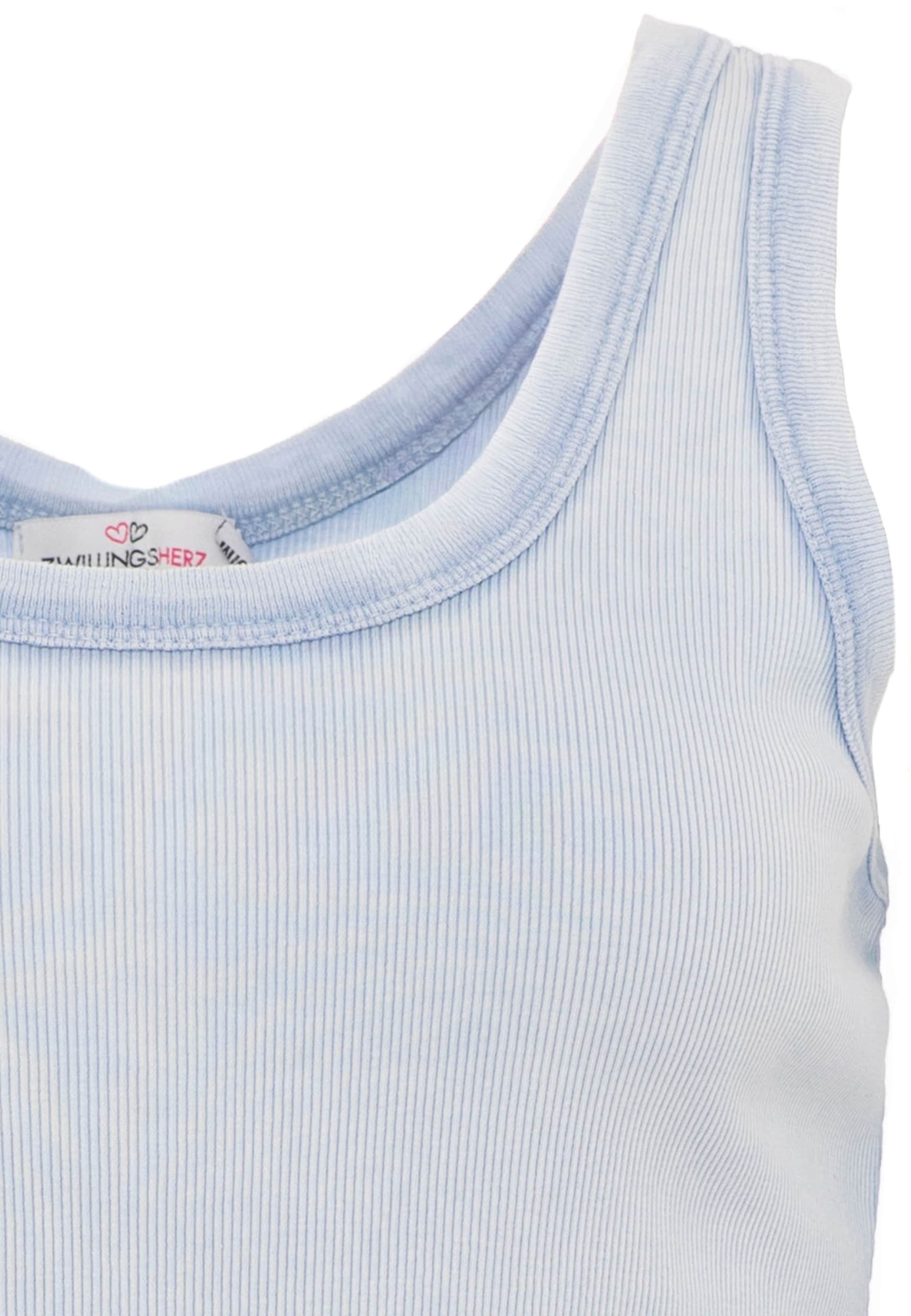 Zwillingsherz Tanktop in Blau