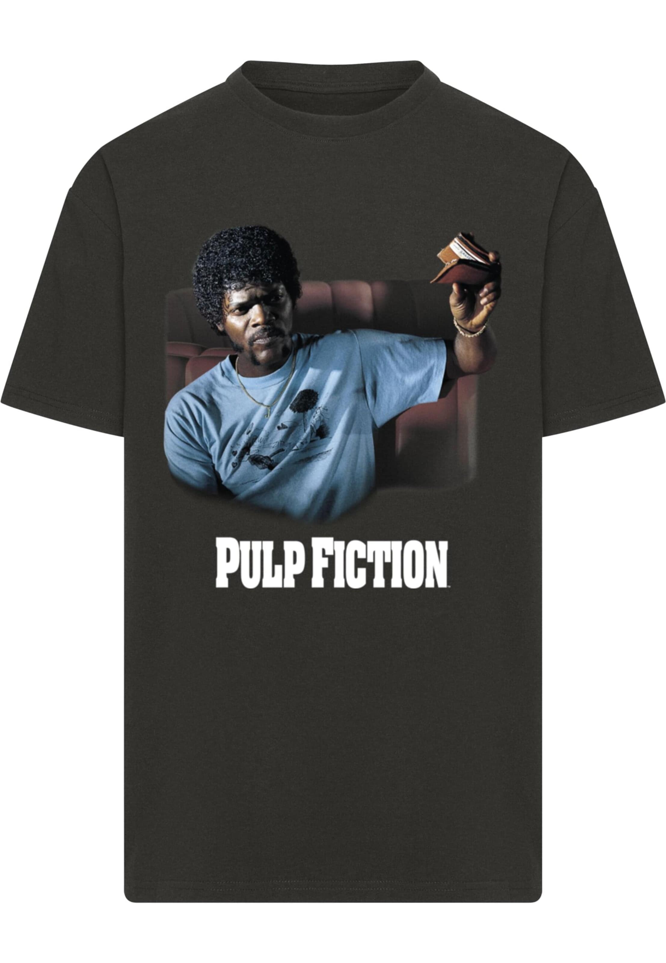 Merchcode Shirt 'Pulp Fiction Wallet' in Black: front