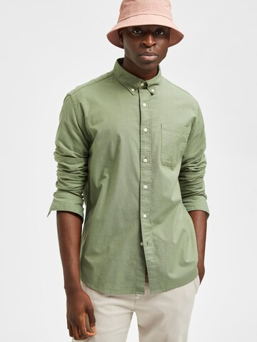 SELECTED Regular Fit Hemd 'Rick' in Grün