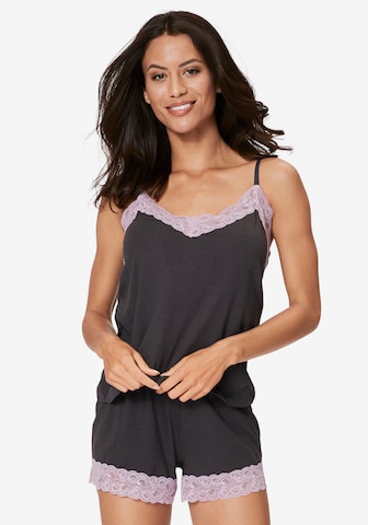 s.Oliver Short Pajama Set in Black: front