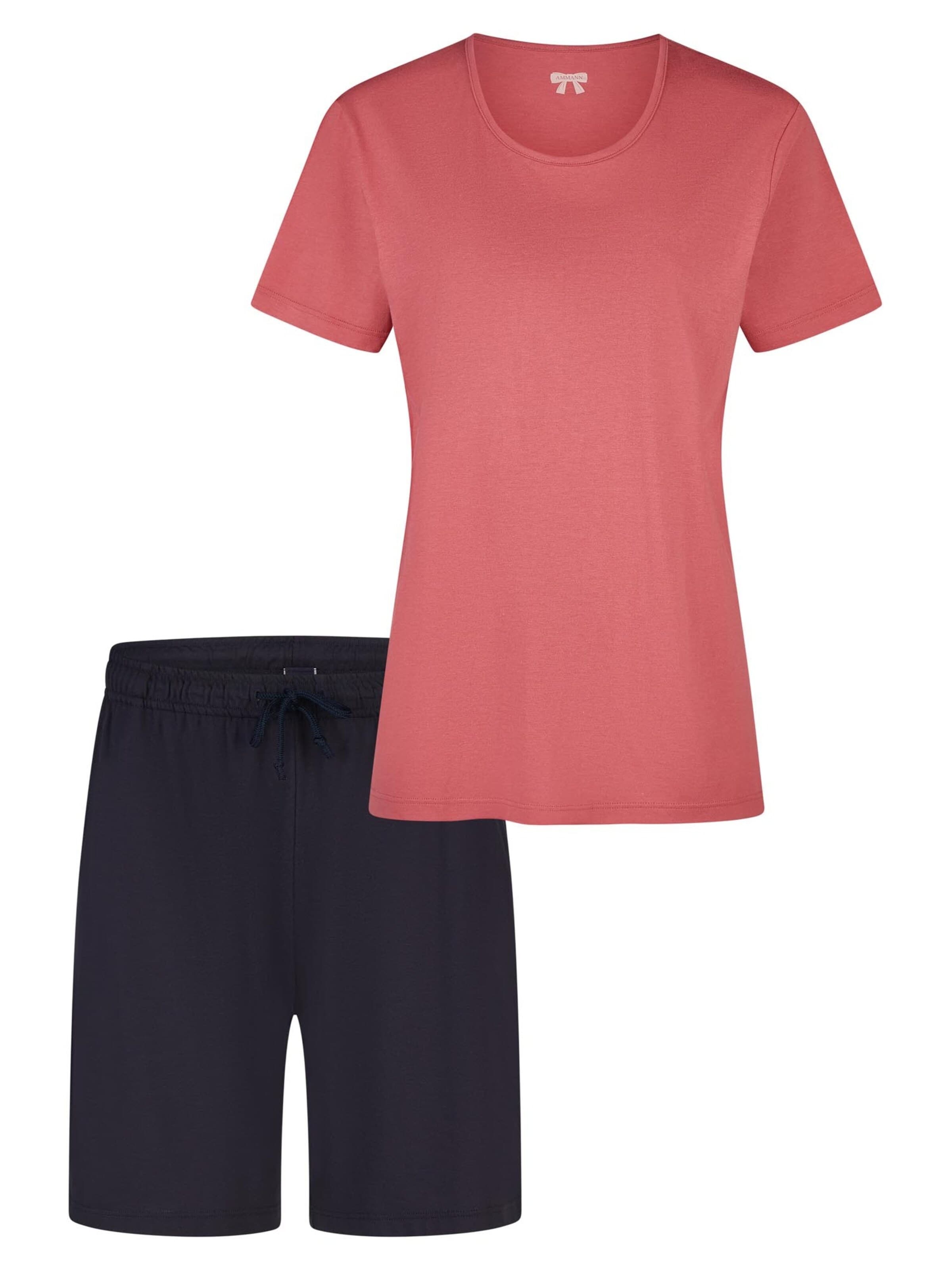 Ammann Pajama 'Mix & Match' in Pink: front