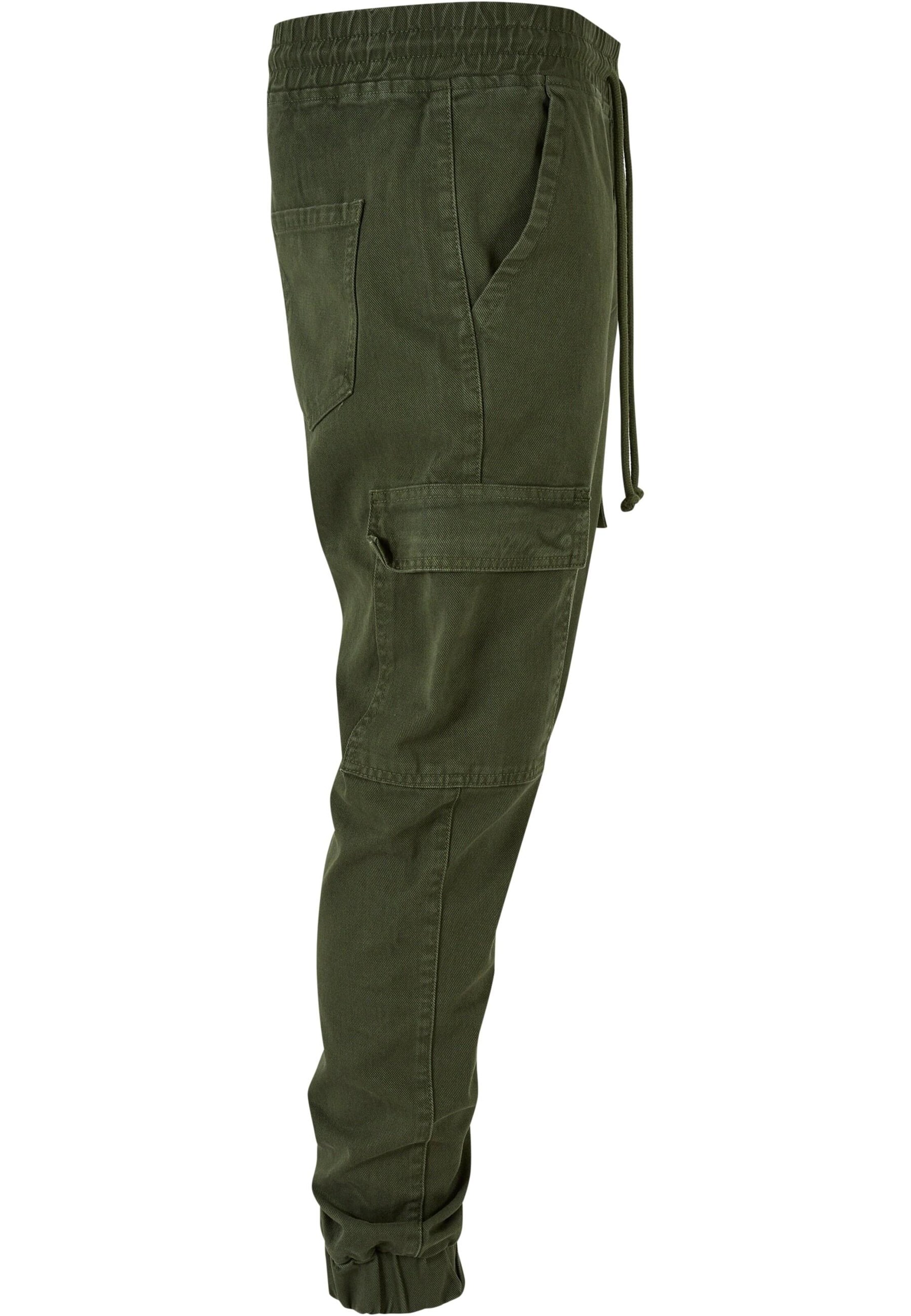 DEF Широка кройка Карго дънки в зелено