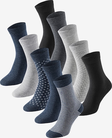 Chaussettes ' Cotton Fit ' SCHIESSER en bleu : devant