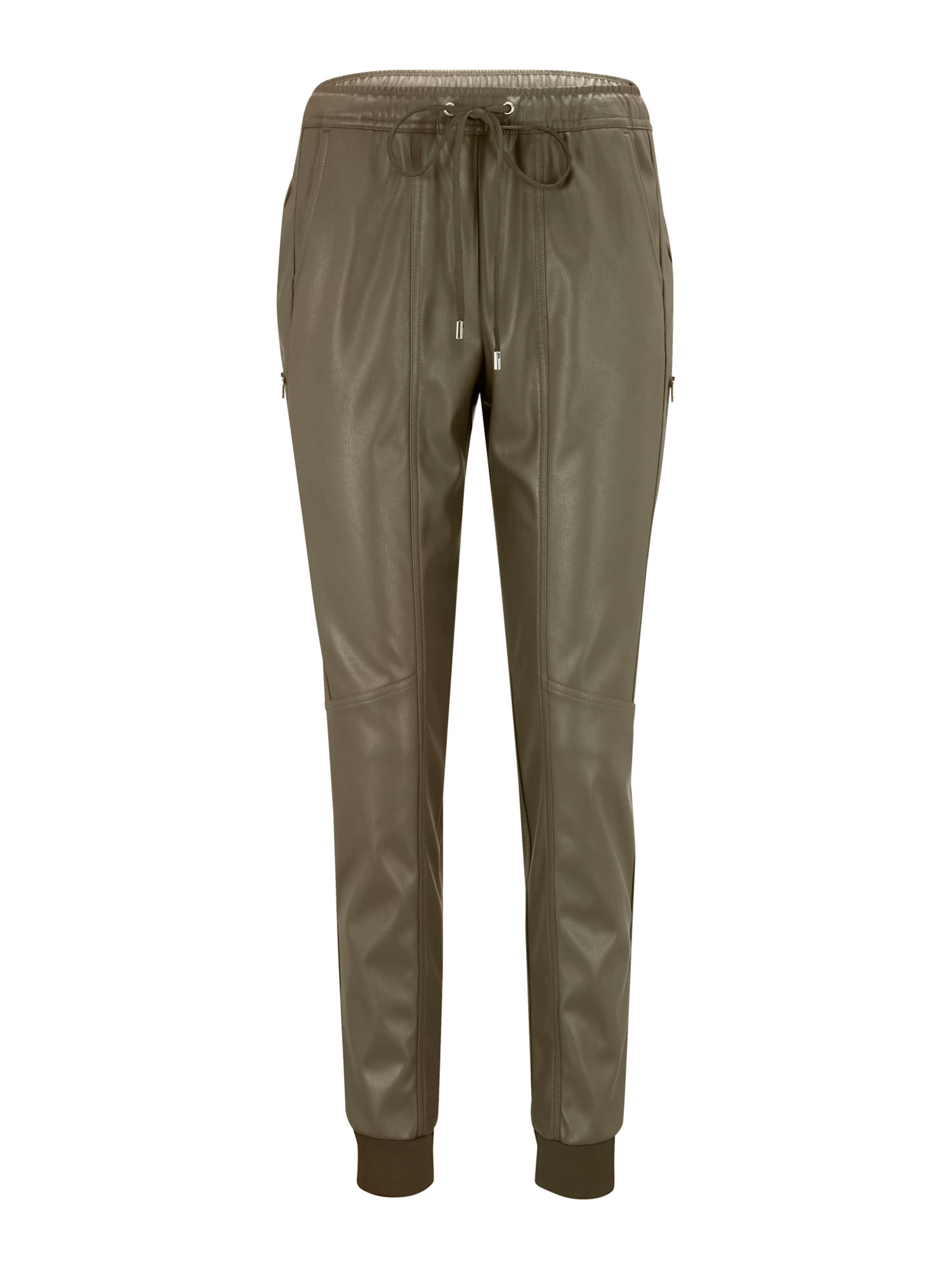 heine Alt kitsenev Püksid, värv roheline: eest vaates